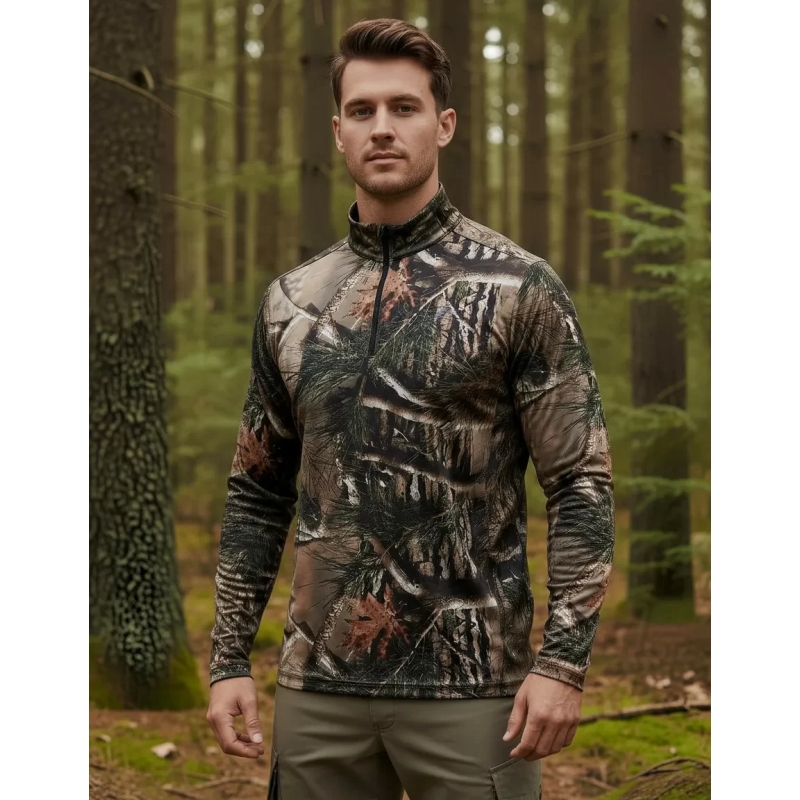 Buzo Táctico Body Style Camuflado Real 3D - Lycra Microesmerilada UV