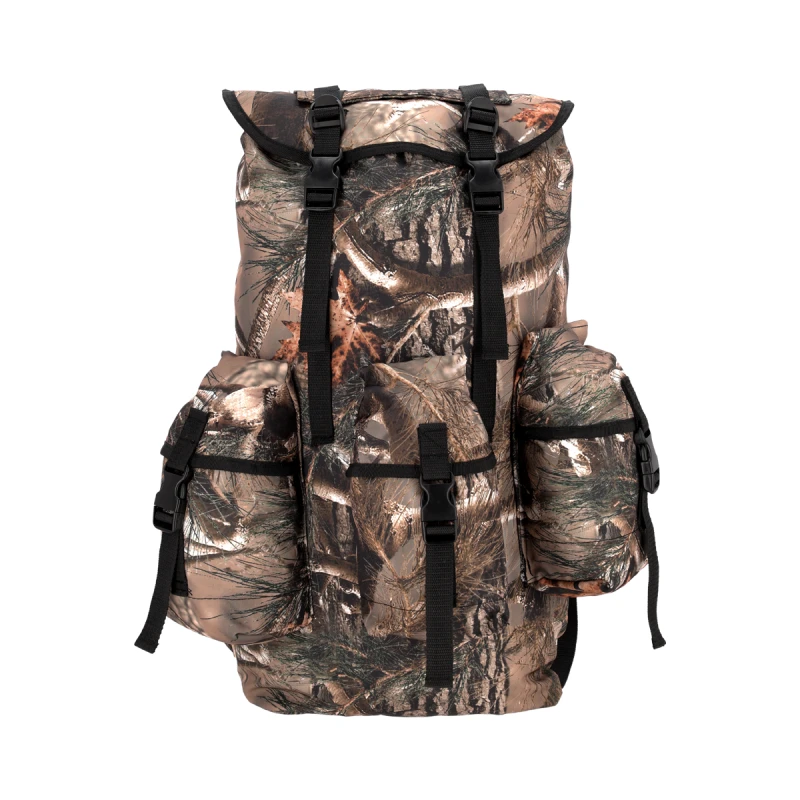 Mochila Comando 55 Litros - Camuflado Real 3D - Reforzada y Ergonómica
