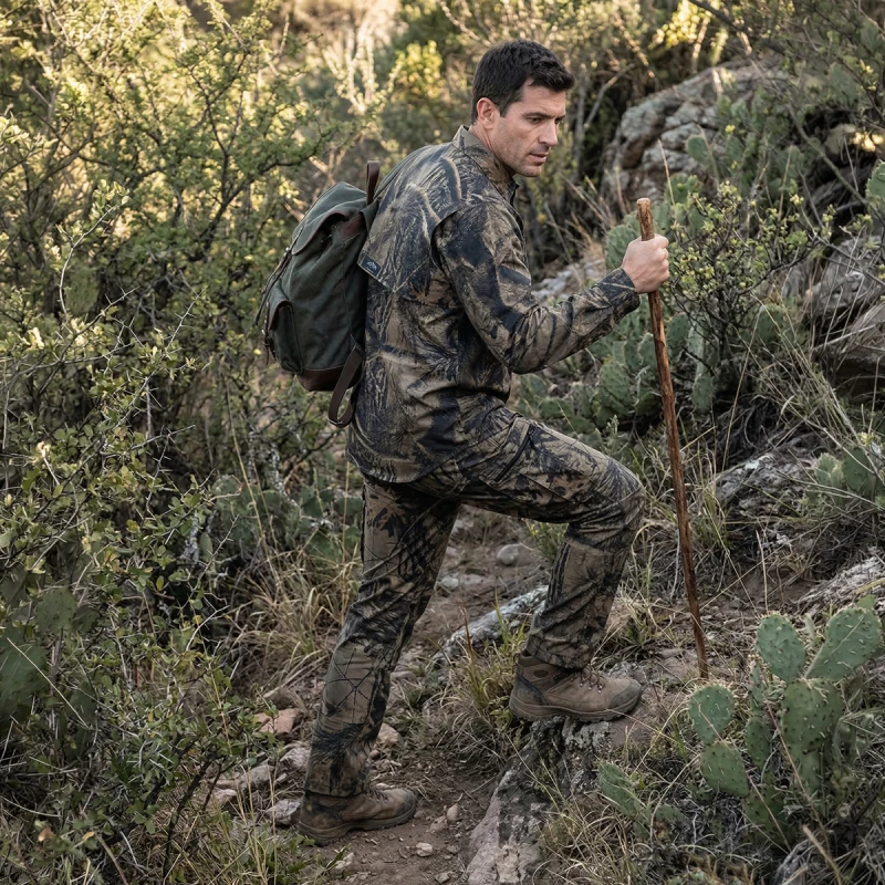 Pantalón Táctico - Camuflado Real 3D - Gabardina con Spandex - Imagen 7