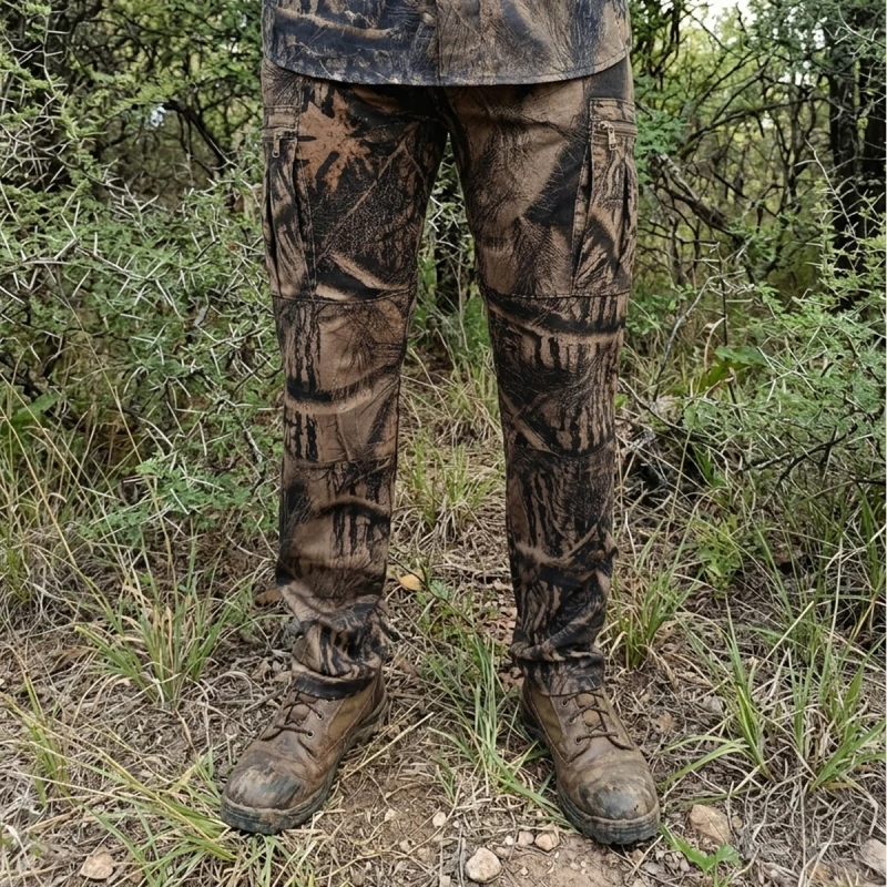 Pantalón Táctico - Camuflado Real 3D - Gabardina con Spandex - Imagen 9