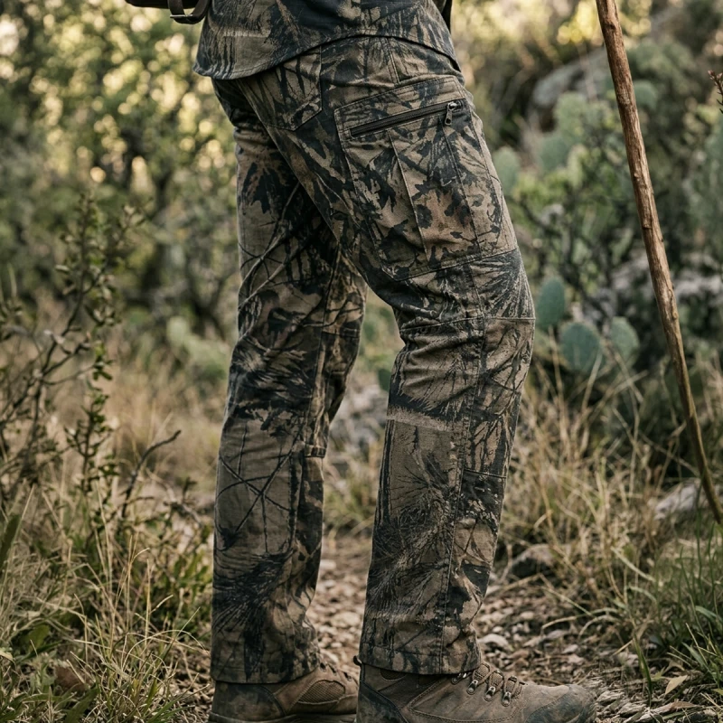 Pantalón Táctico - Camuflado Real 3D - Gabardina con Spandex - Imagen 10