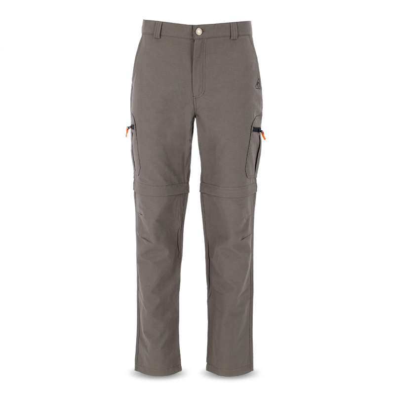 Pantalón Trekking Desmontable Alpen Outdoor - Mini Rip Stop - 2 en 1 - Gris - Imagen 2