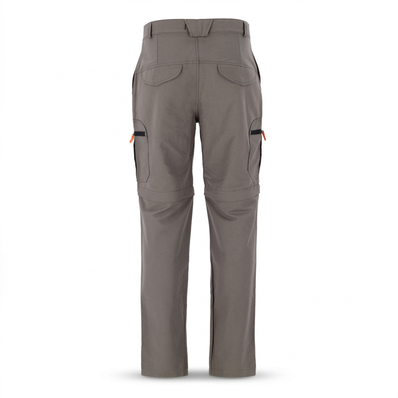 Pantalón Trekking Desmontable Alpen Outdoor - Mini Rip Stop - 2 en 1 - Gris - Imagen 3
