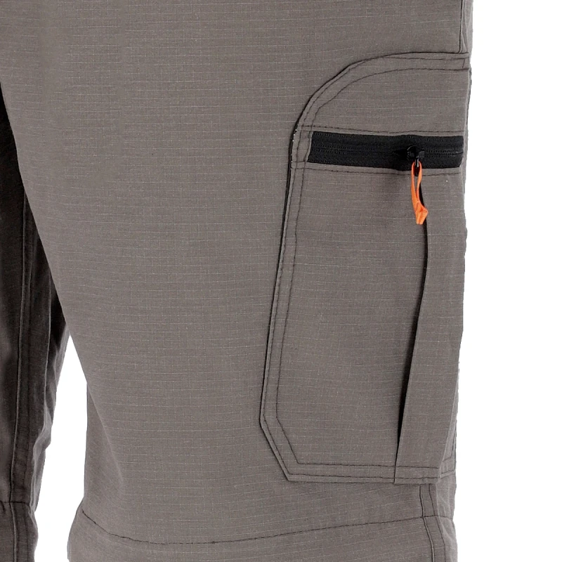 Pantalón Trekking Desmontable Alpen Outdoor - Mini Rip Stop - 2 en 1 - Gris - Imagen 10