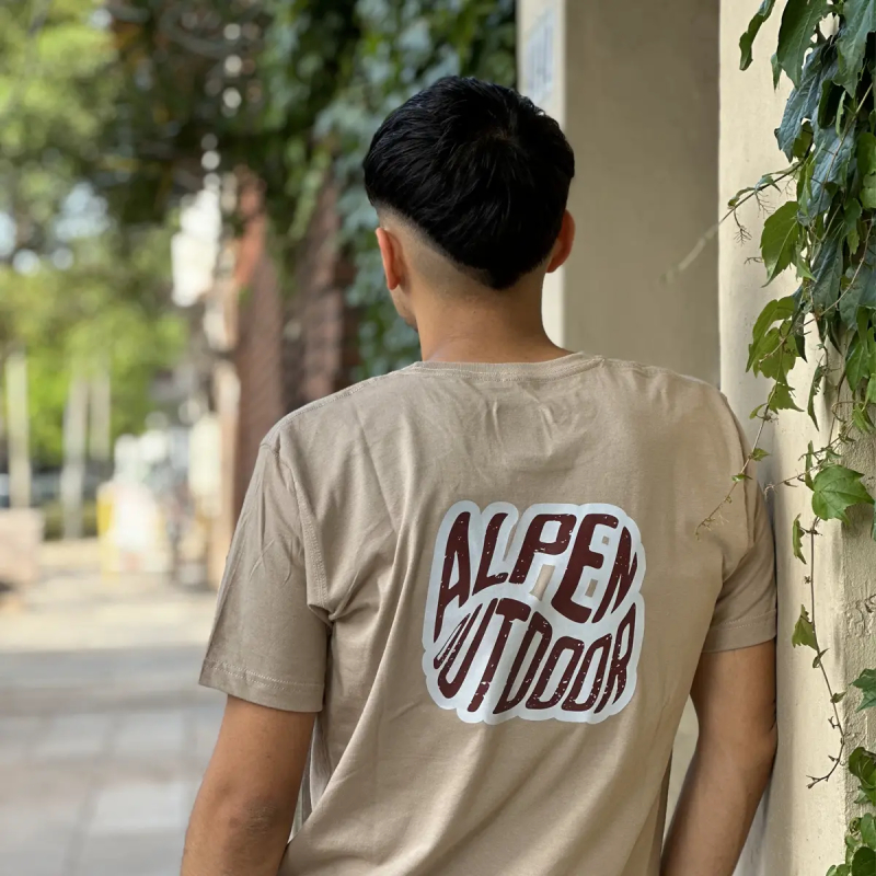 Remera Unisex Alpen Outdoor Coyote - Imagen 2