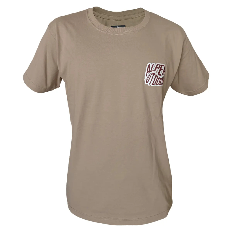 Remera Unisex Alpen Outdoor Coyote - Imagen 3