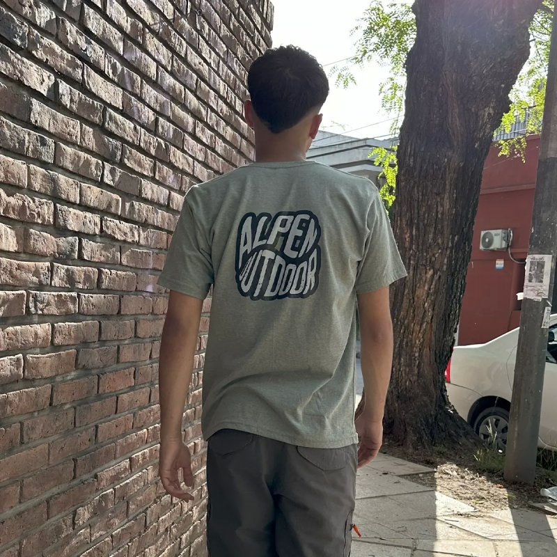 Remera Unisex Alpen Outdoor Verde - Imagen 2