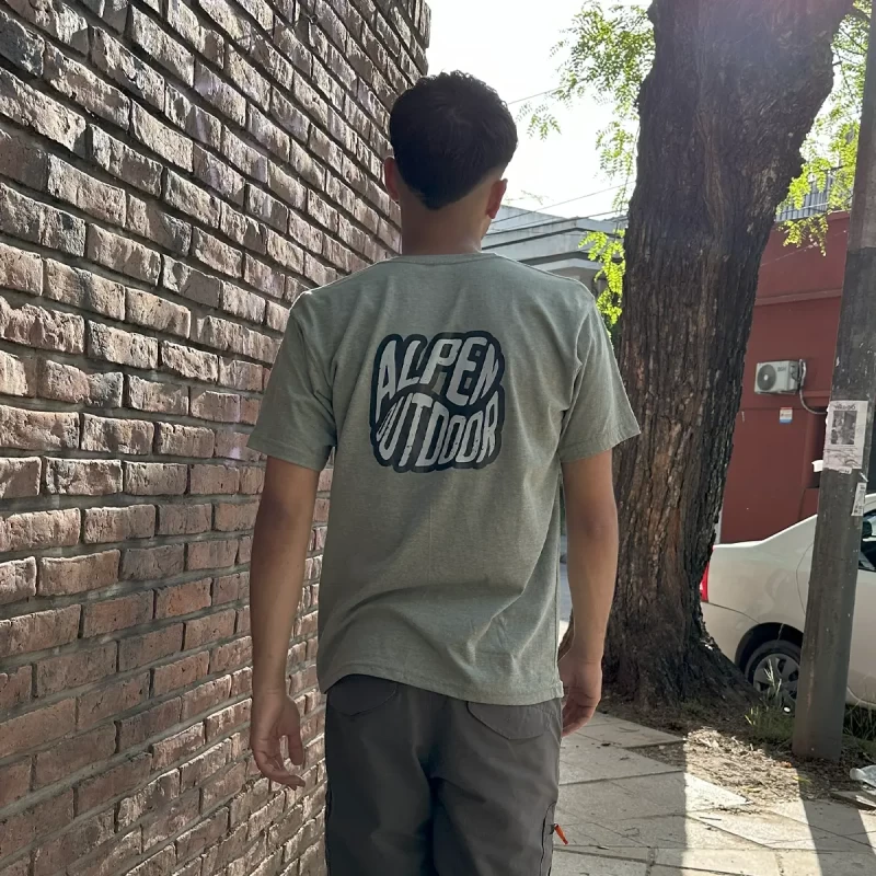 Remera Unisex Alpen Outdoor Verde - Imagen 2