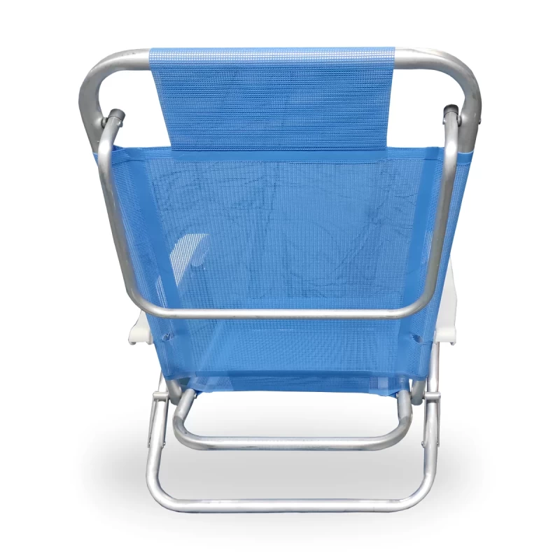 Reposera de Aluminio Campinox Confort Beach - 5 Posiciones - Soporta 110 kg - Imagen 4