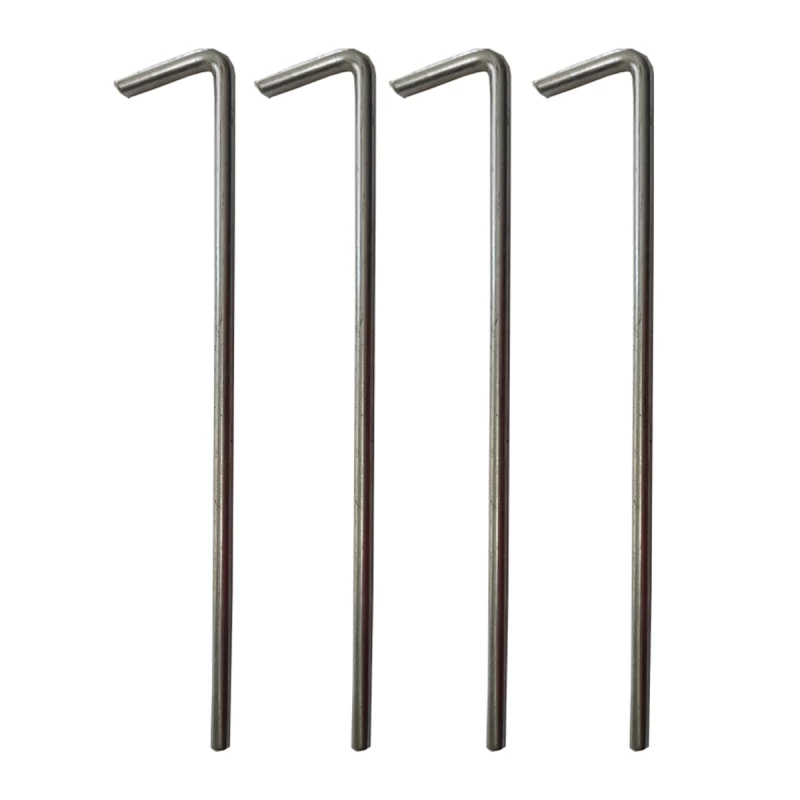Kit de Estacas para Carpa Iglú Campinox - Hierro Reforzado 20cm (4 unidades) - Imagen 2