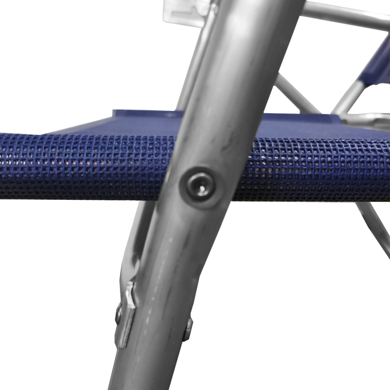 Sillon de Aluminio Confort Plus Campinox - 5 Posiciones - Soporta 140kg - Imagen 5