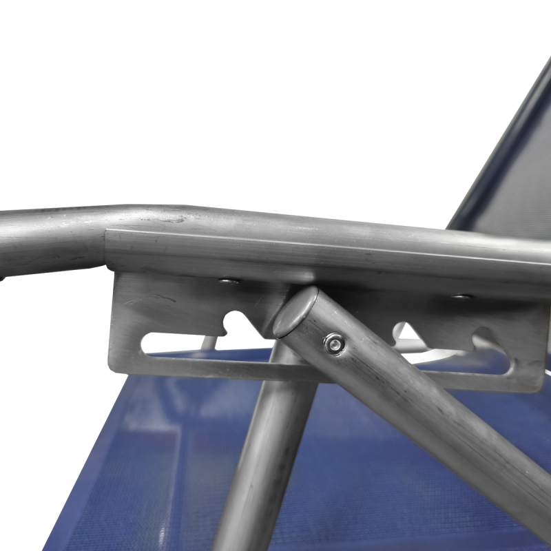 Sillon de Aluminio Confort Plus Campinox - 5 Posiciones - Soporta 140kg - Imagen 6