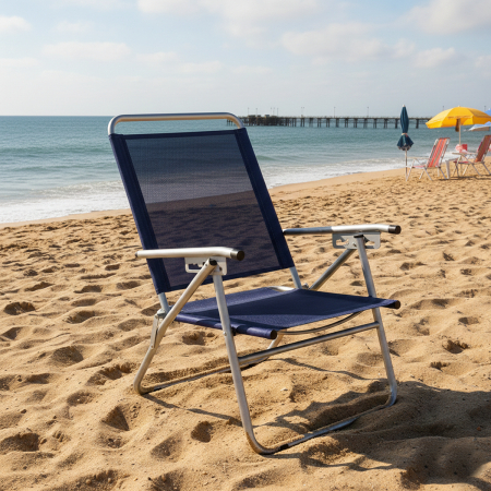 Sillon de Aluminio Confort Plus Campinox - 5 Posiciones - Soporta 140kg