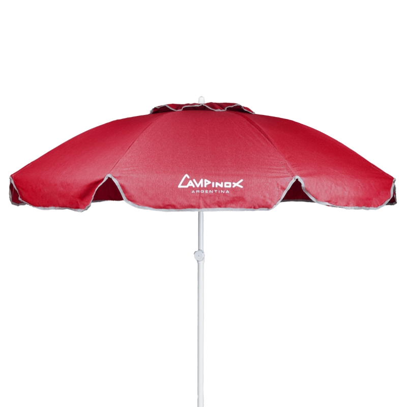 Sombrilla de Lona Campinox 1.80 Fija - Estructura de Hierro y Reforzada