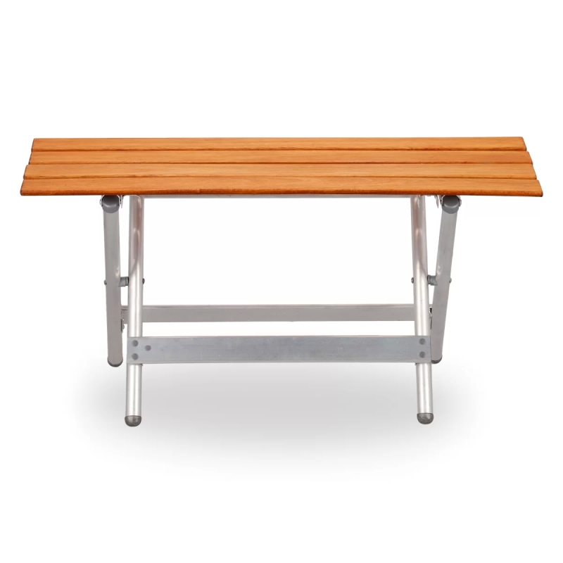 Banco Plegable Madera y Aluminio Doble - Imagen 5
