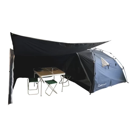 Iglú semiautomático con comedor y alero 4 personas Campinox