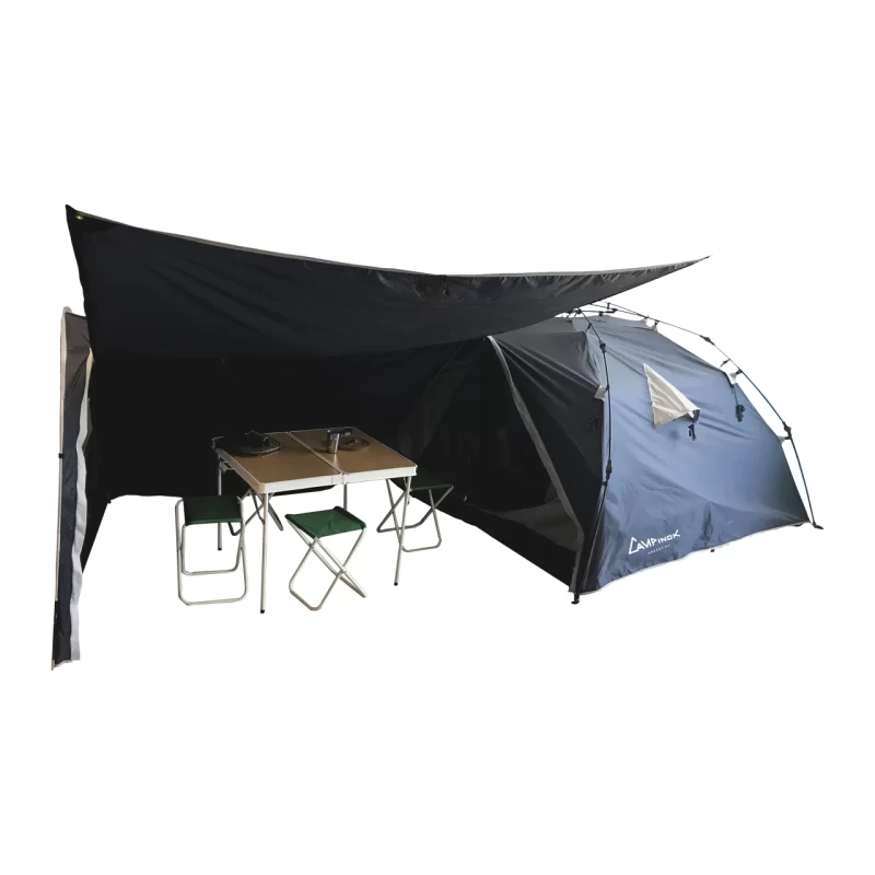 Iglú semiautomático con comedor y alero 4 personas Campinox