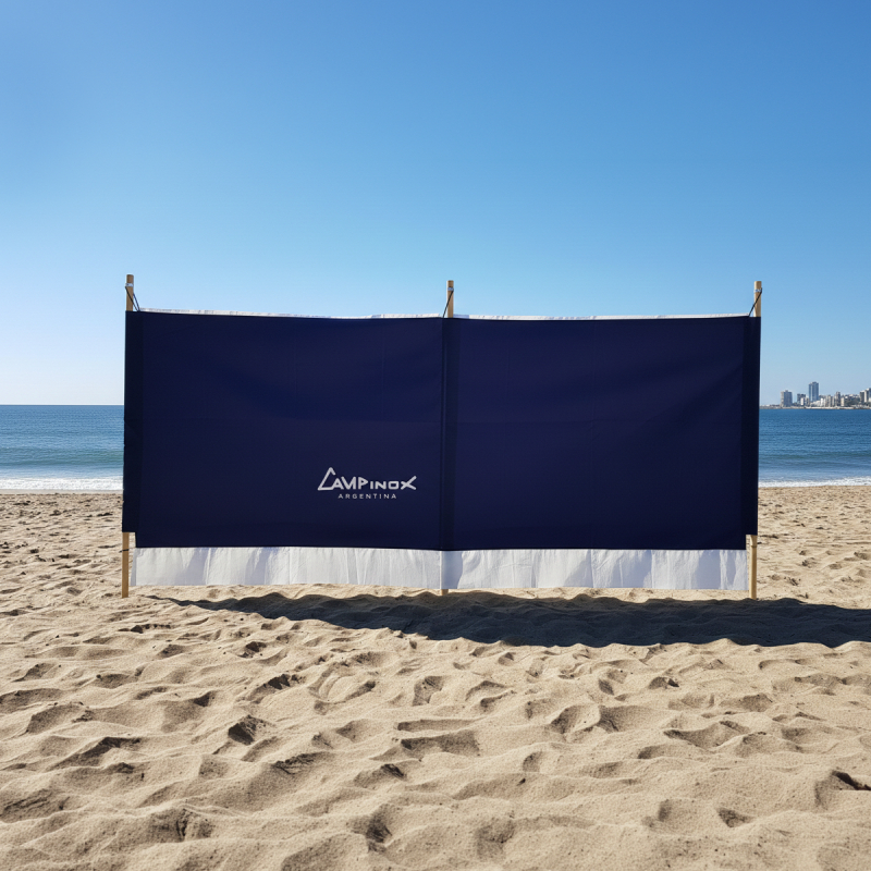 Paraviento Tracker 3.00 metros azul marino Campinox