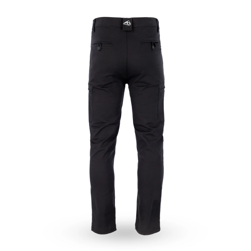 Pantalón Táctico - Gabardina con Spandex - Negro - 6 Bolsillos - Imagen 4