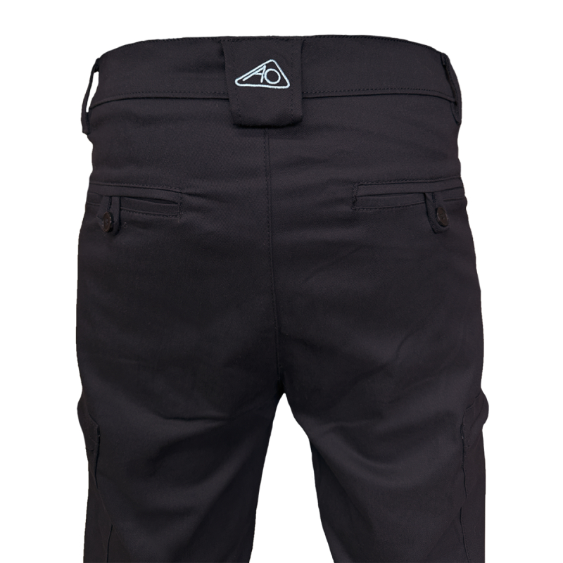 Pantalón Táctico - Gabardina con Spandex - Negro - 6 Bolsillos - Imagen 5