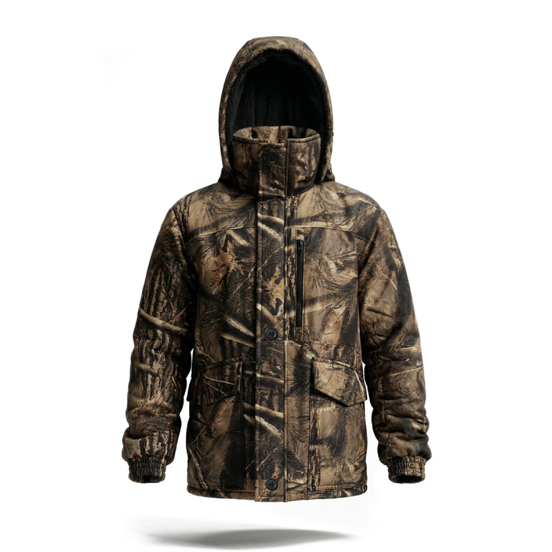 Parca Pampa Alpen Outdoor - Camuflado Real 3D - Interior Símil Corderito - Imagen 4