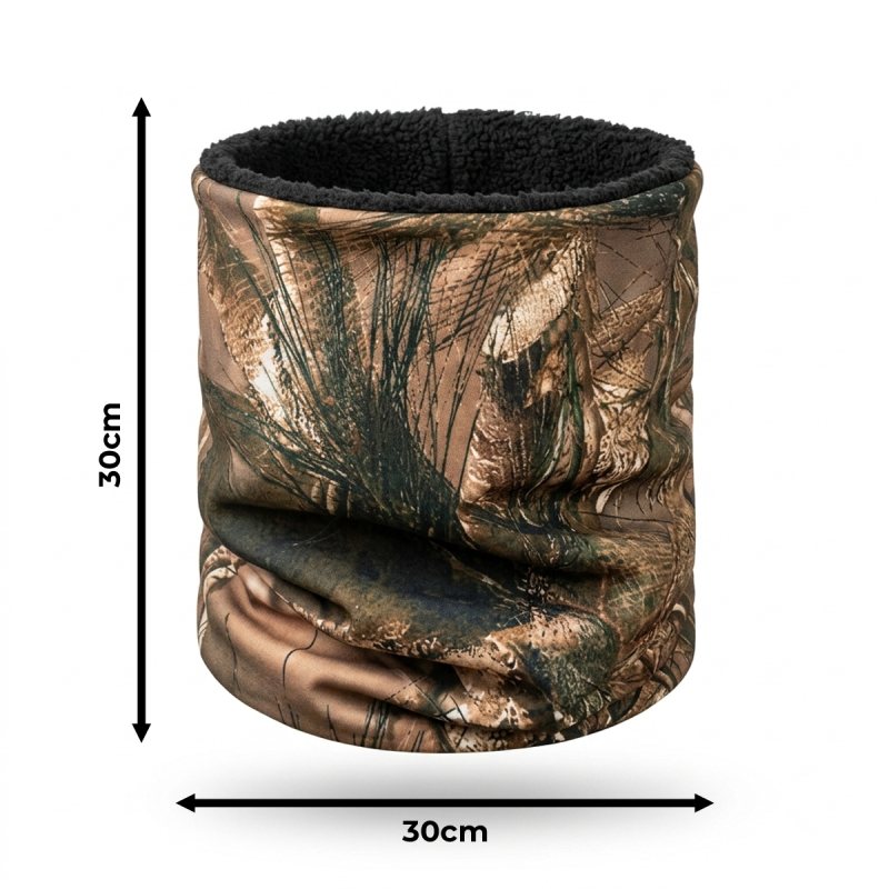 Cuello Térmico Softshell Camuflado Real 3D - Interior de Corderito - Imagen 4