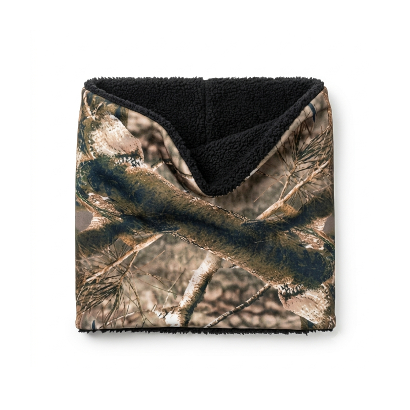 Cuello Térmico Softshell Camuflado Real 3D - Interior de Corderito - Imagen 3